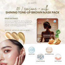 KLARITY X Queen's Morning Mask Shining Tone Up Brown Mask Pack