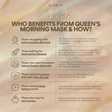 KLARITY X Queen's Morning Mask Whitening Tone Up Mask Pack