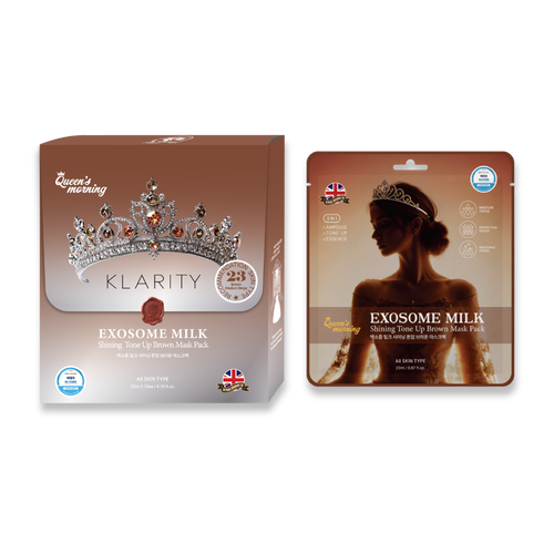 KLARITY X Queen's Morning Mask Shining Tone Up Brown Mask Pack