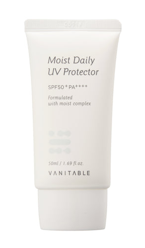 VANITABLE Moist Daily UV Protector 50ml SPF50+/ PA++++ Vegan & Made In Korea