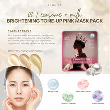 KLARITY X Queen's Morning Mask Brightening Tone Up Pink Mask Pack