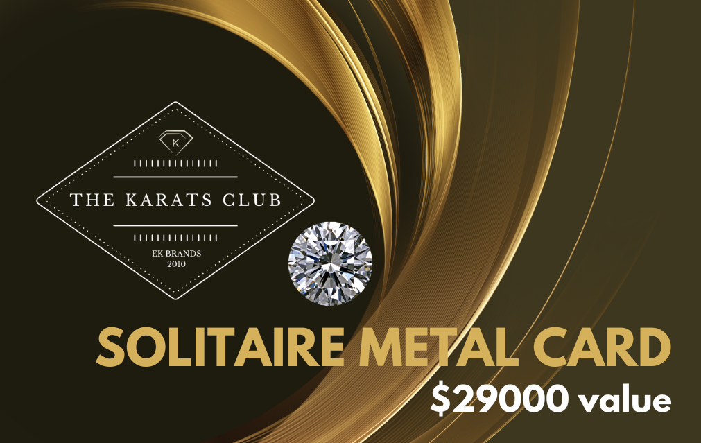 Solitaire Metal Card