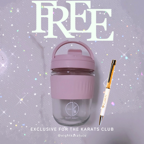TKC x KLARITY Swarovski Pen x 1 & EIGHT KARATS PAPER BAG x3