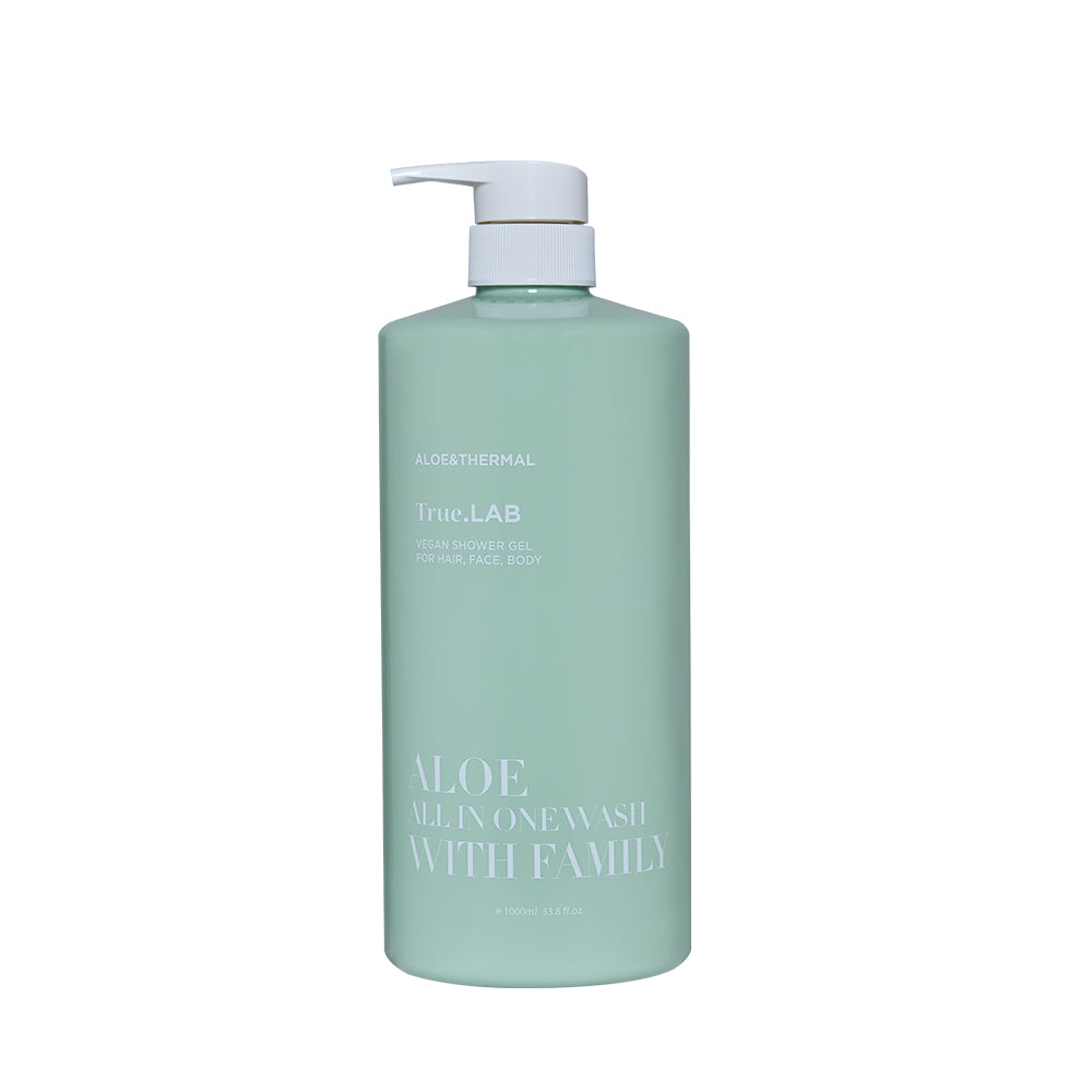 Aloe All in One Wash With Family 1000ml Vegan & Made In Korea